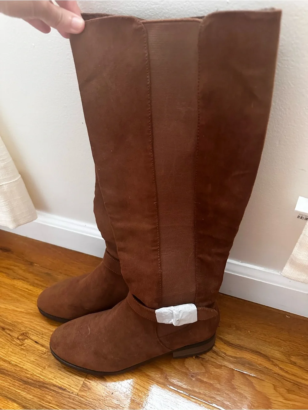 American Eagle Outfitters Faux Brown Suede Knee High Boots NWT Size 7.5